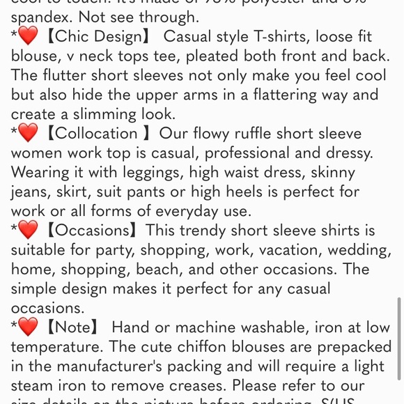 Womens Summer Dressy Chiffon Blouses V Neck Short Sleeve Tunic Tops for Leggings - Picture 8 of 9